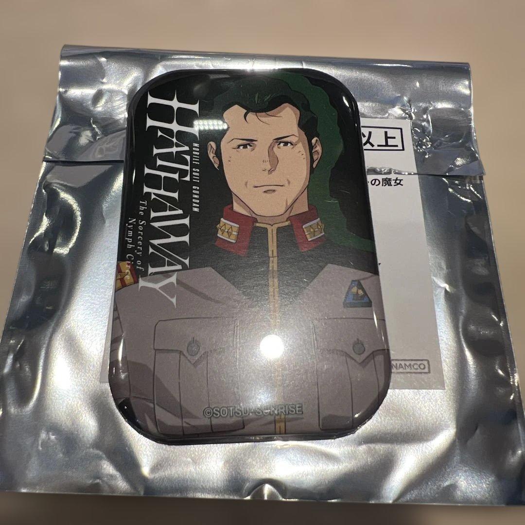 閃光のハサウェイ キルケーの魔女 スクエア缶バッジ ブライト・ノア①