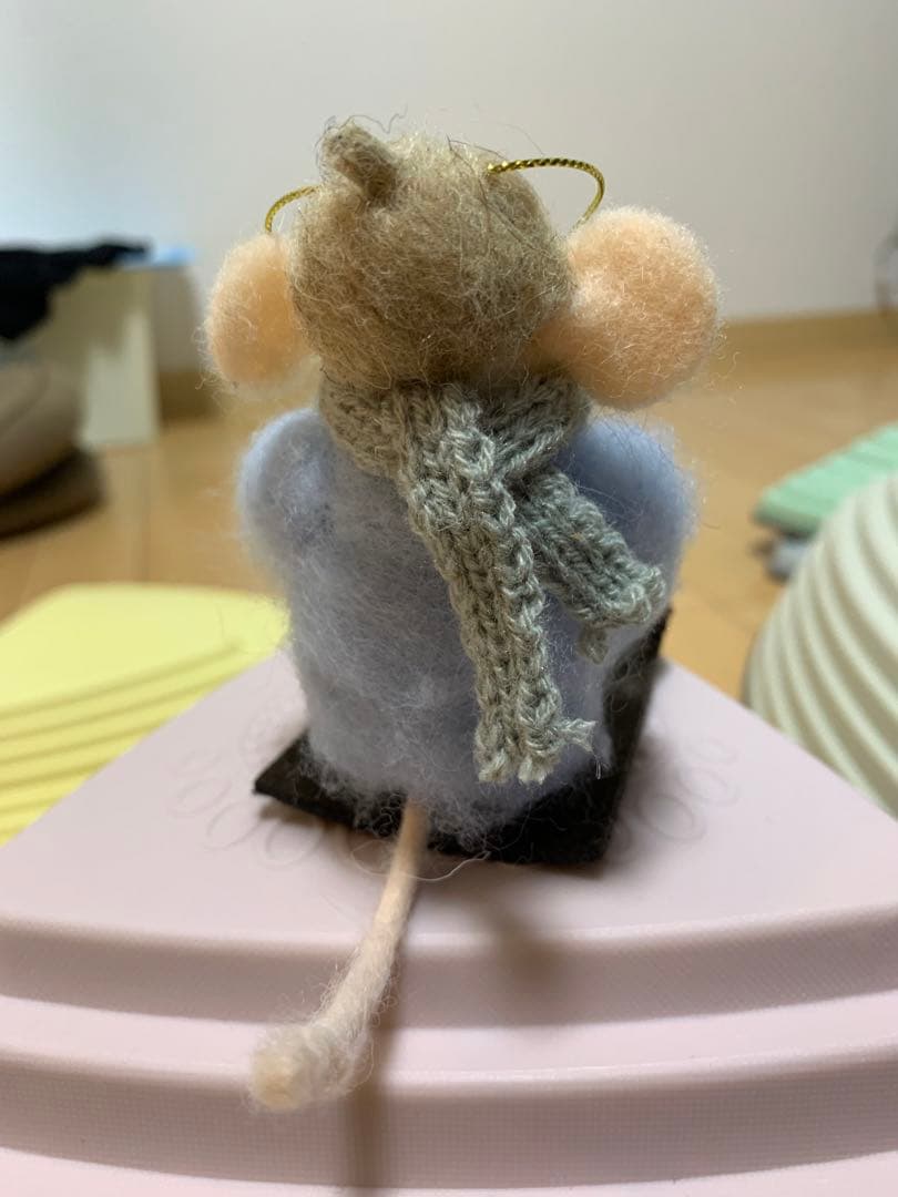 専用 スタジオクリップ 羊毛フェルト ネズミオーナメント 5点セット