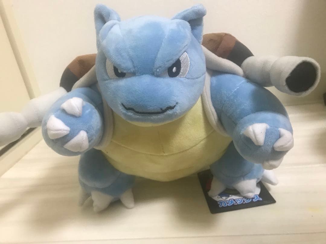 初期カラー　レア　カメックス　2019 ポケモンセンター　タグ付き　ぬいぐるみ Amazon.co.jp: ポケモンセンターオリジナル ぬいぐるみ カメックス 24