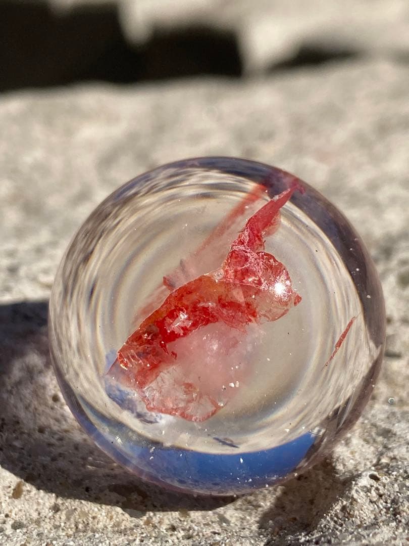 【財運・夢・仕事運】ライモナイト・虹入り水晶スフィア⭐️台座付き バイヤー厳選！】☆希少スフィア☆クォーツインクォーツ☆願いを実現