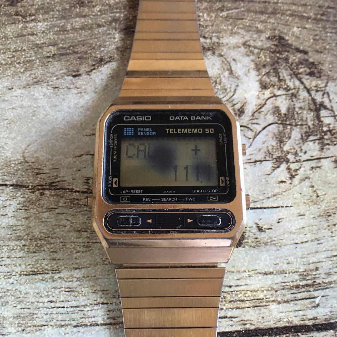 激レア◇中古動品◇DB-1000G◇カシオ データバンク パネルセンサー◇金