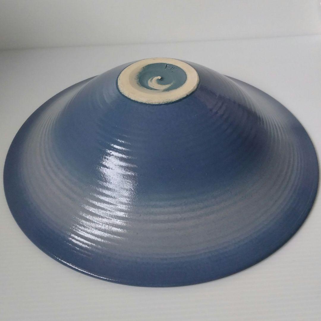 信楽焼 兼山窯 兼山シリーズ 池坊 花器 水盤 池坊好み 生け花 ブルー