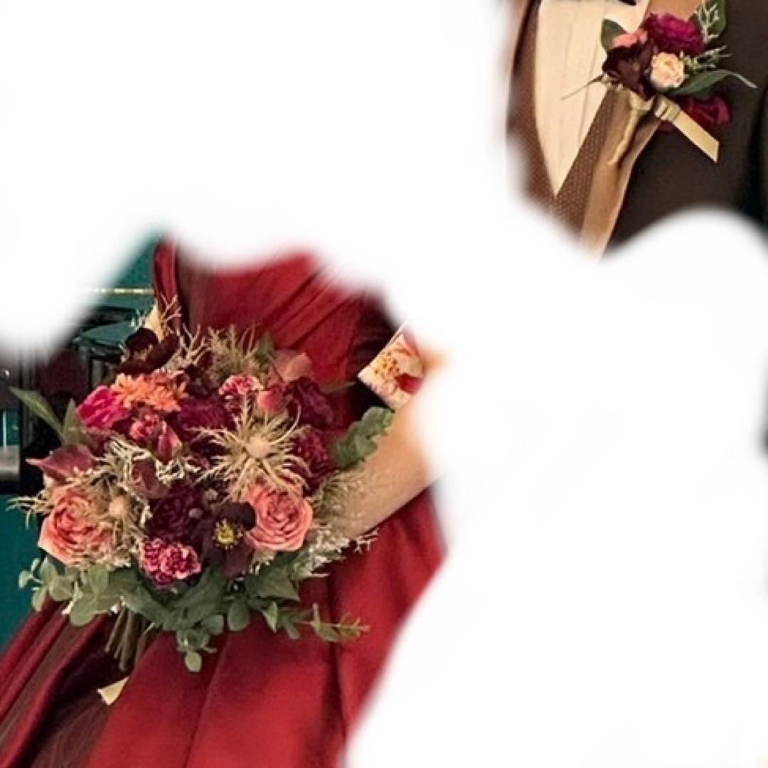 24日まで値下げ 当日写真あり プリザーブドフラワー ブーケ ピンク紫