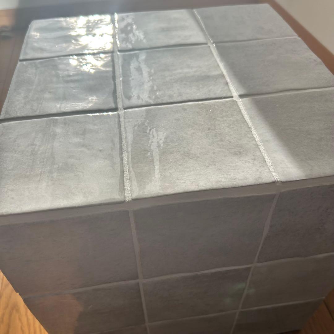 タイルキューブ サイドテーブル オブジェ タイル雑貨 ハンドメイド