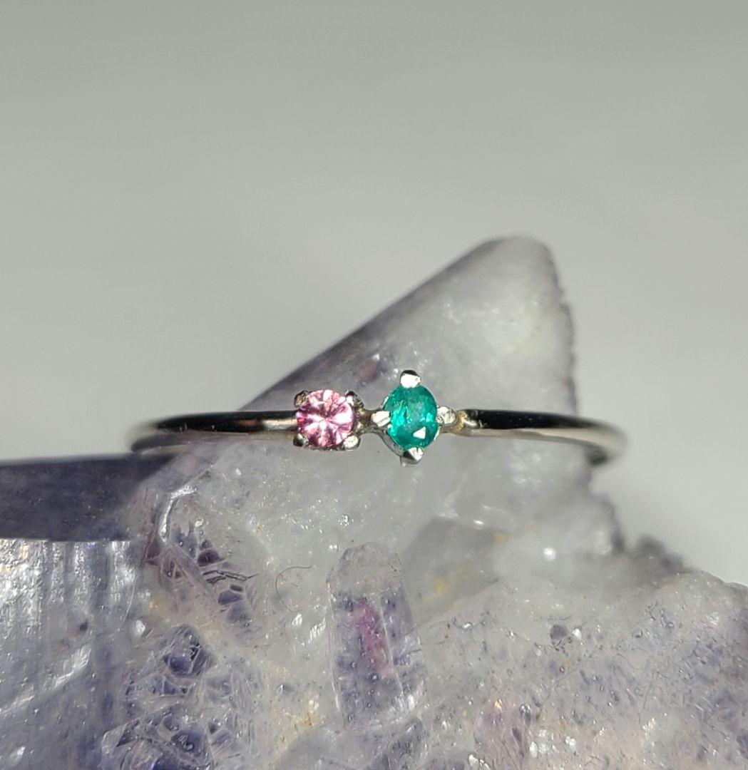 ★バターリャパライバトルマリン&パパラチアサファイアリングPt900★ パパラチアサファイア パライバトルマリン ダイヤモンドリング PDS