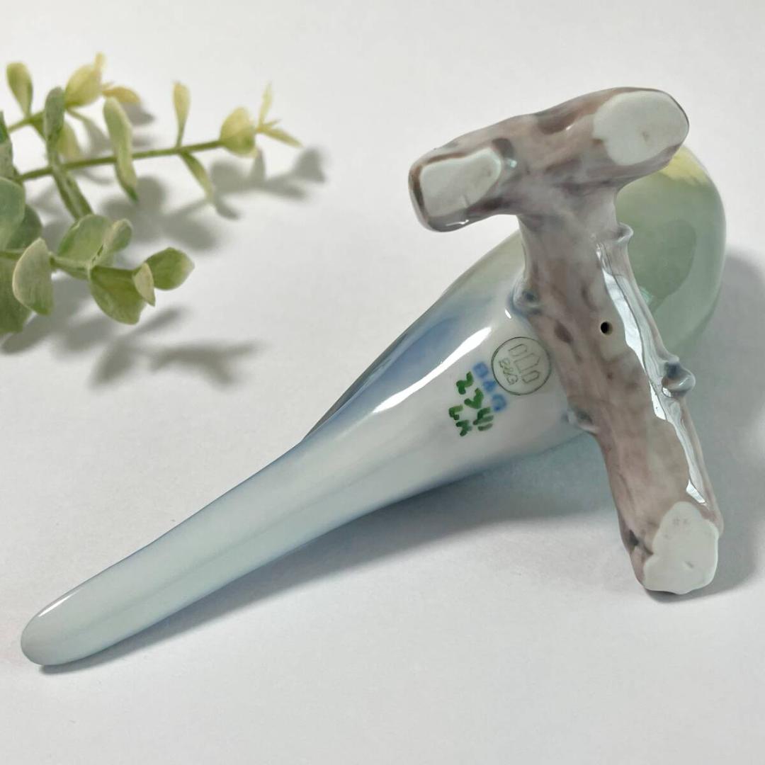 ビングオーグレンダール セキセイインコ グリーン 鳥 フィギュリン 1級