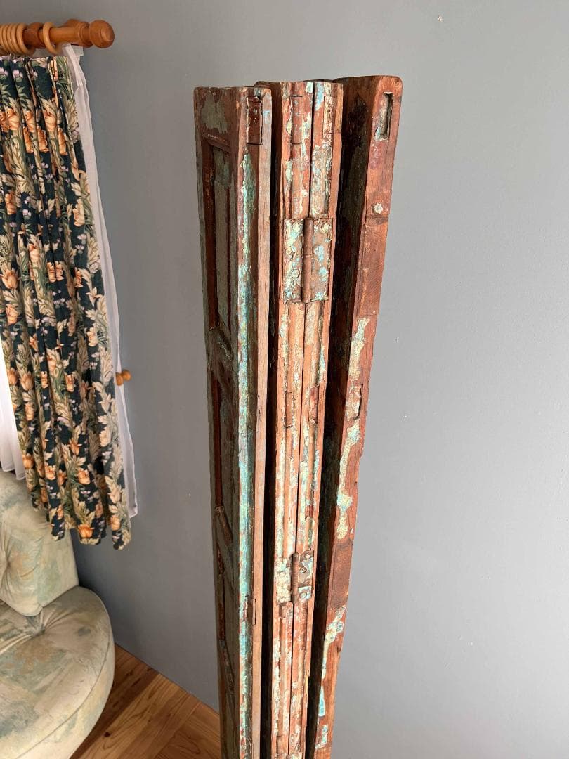 フランスアンティーク 木製 ヴォレー パーテーション 間仕切り 特大