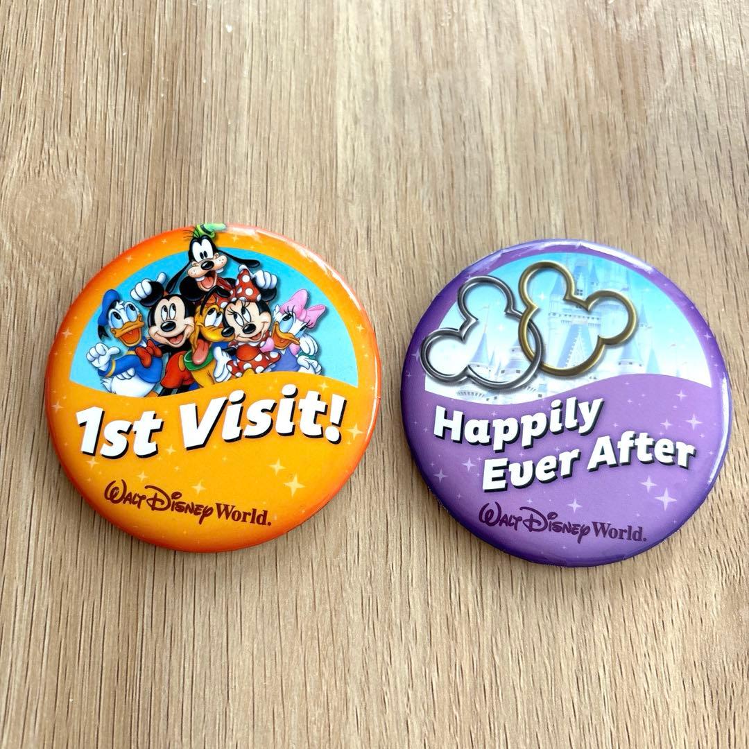 ディズニーワールド 缶バッジ wdw フロリダ 1st visit - メルカリ