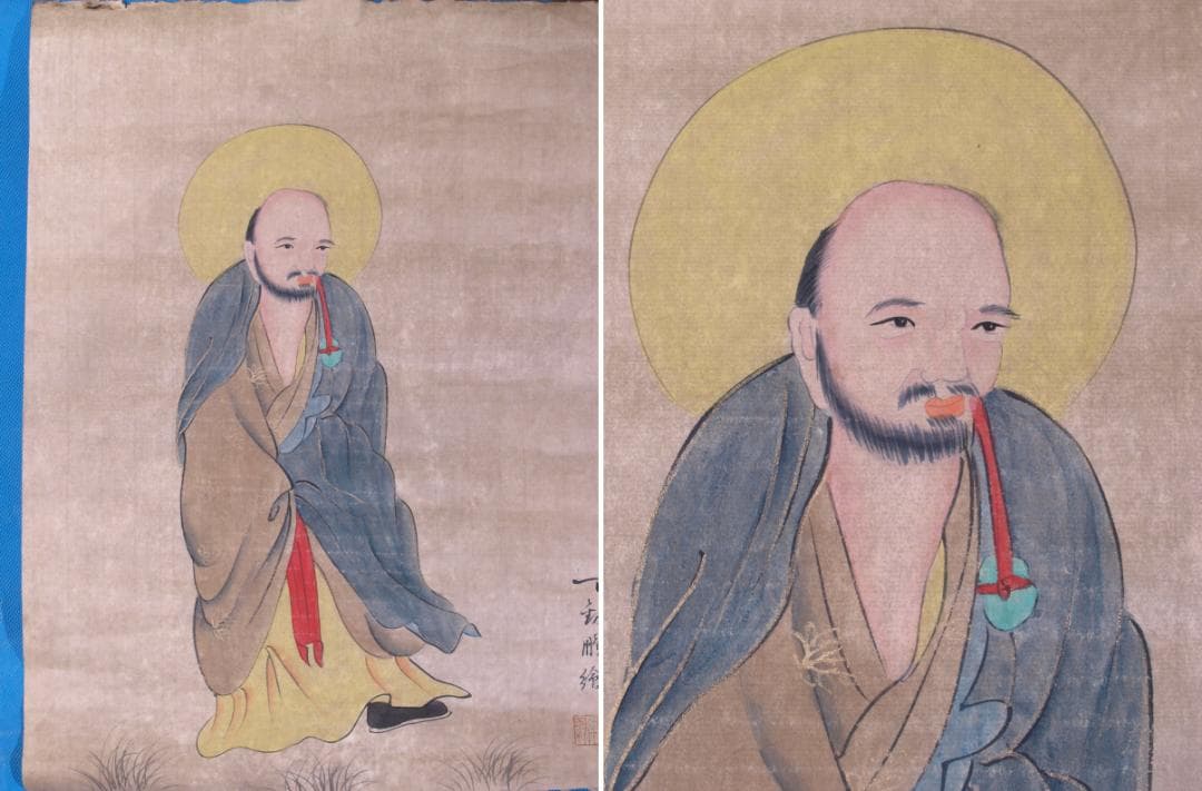 蔵整理品　中国清時代絵　肉筆水彩絵　骨董品　唐物 R1702 C6-3 京都市の骨董品・古美術品買取】LINE査定、無料出張鑑定の我楽洞
