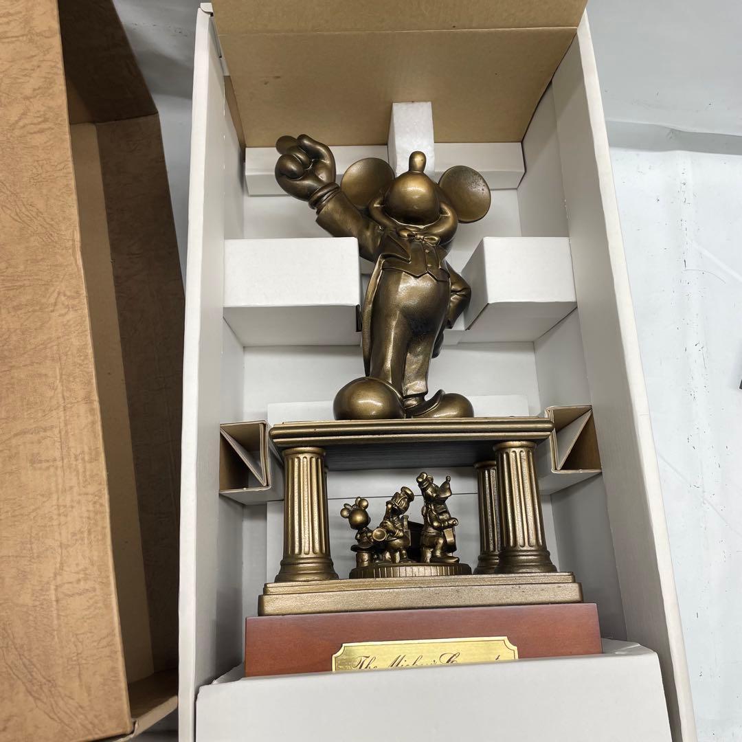 ジャンク品】非売品 第一生命 ミッキーマウス ブロンズ像 全長（約）44