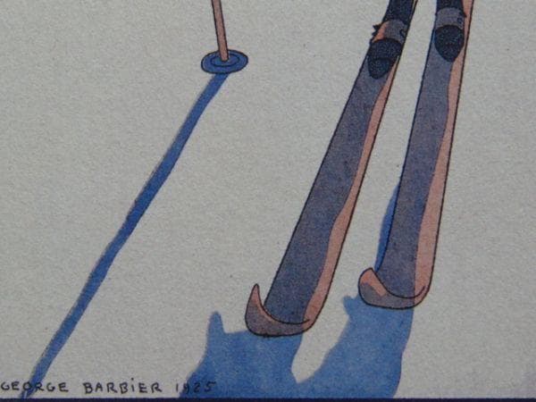 ジョルジュ・バルビエ、希少画集画・特殊紙、新品高級額装付、状態良好