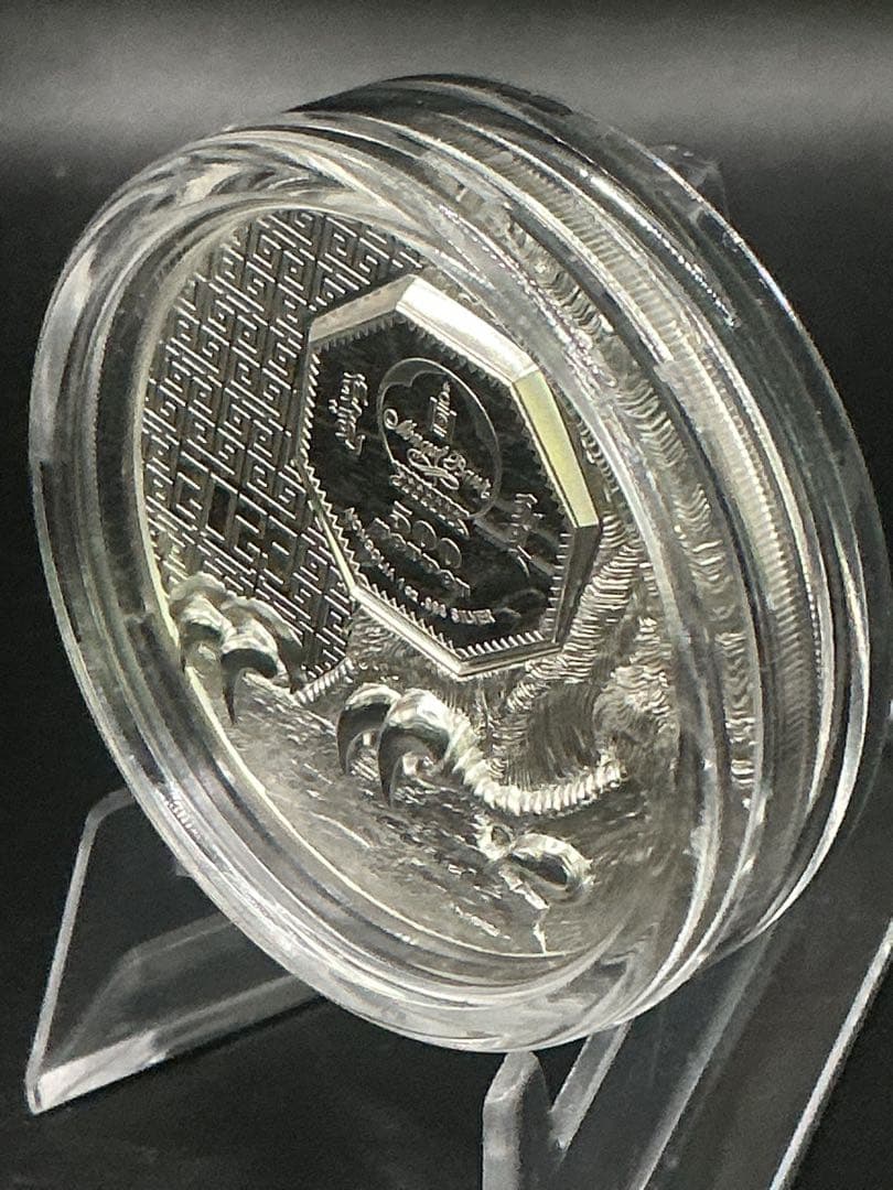 2023年　ワイルド・モンゴリア《サカーファルコン（ハヤブサ）》1oz 純銀貨