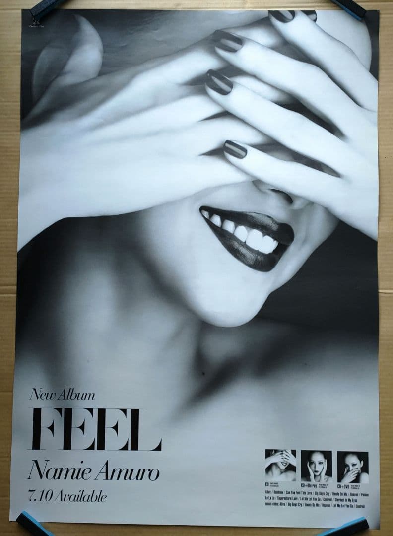 安室奈美恵／FEEL新品 店頭告知ポスター 当時物 アルバム 美品 レア