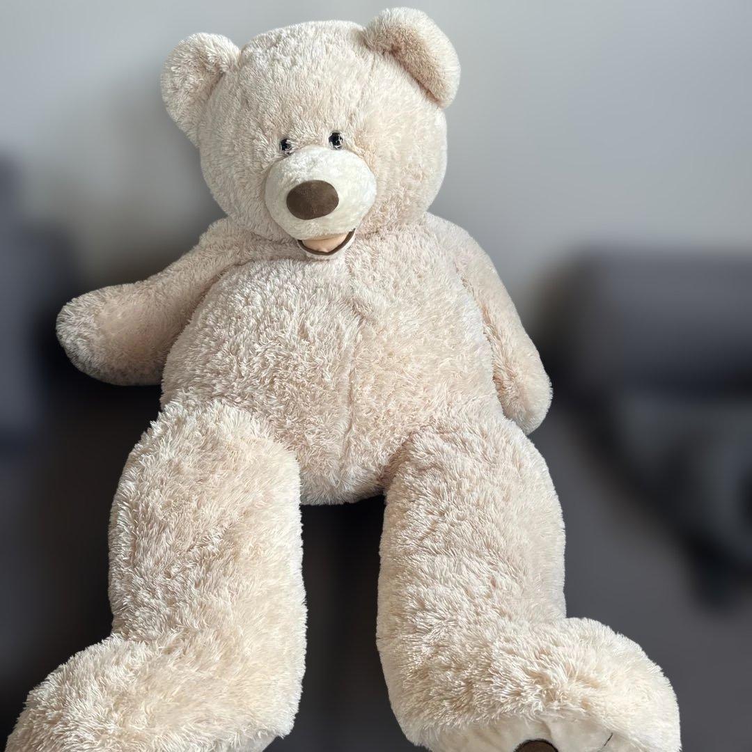 コストコ 大きめ ベージュ ぬいぐるみ コストコ 135cm くま ぬいぐるみ ベージュ - メルカリ