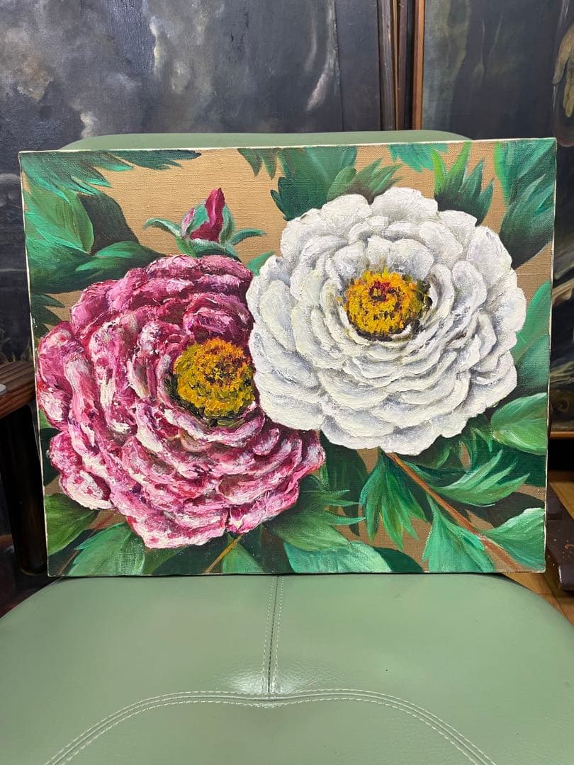 【油絵】風景画 楽天市場】「桜富士」谷口春彦【通信販売】（F10サイズ油彩画[油絵