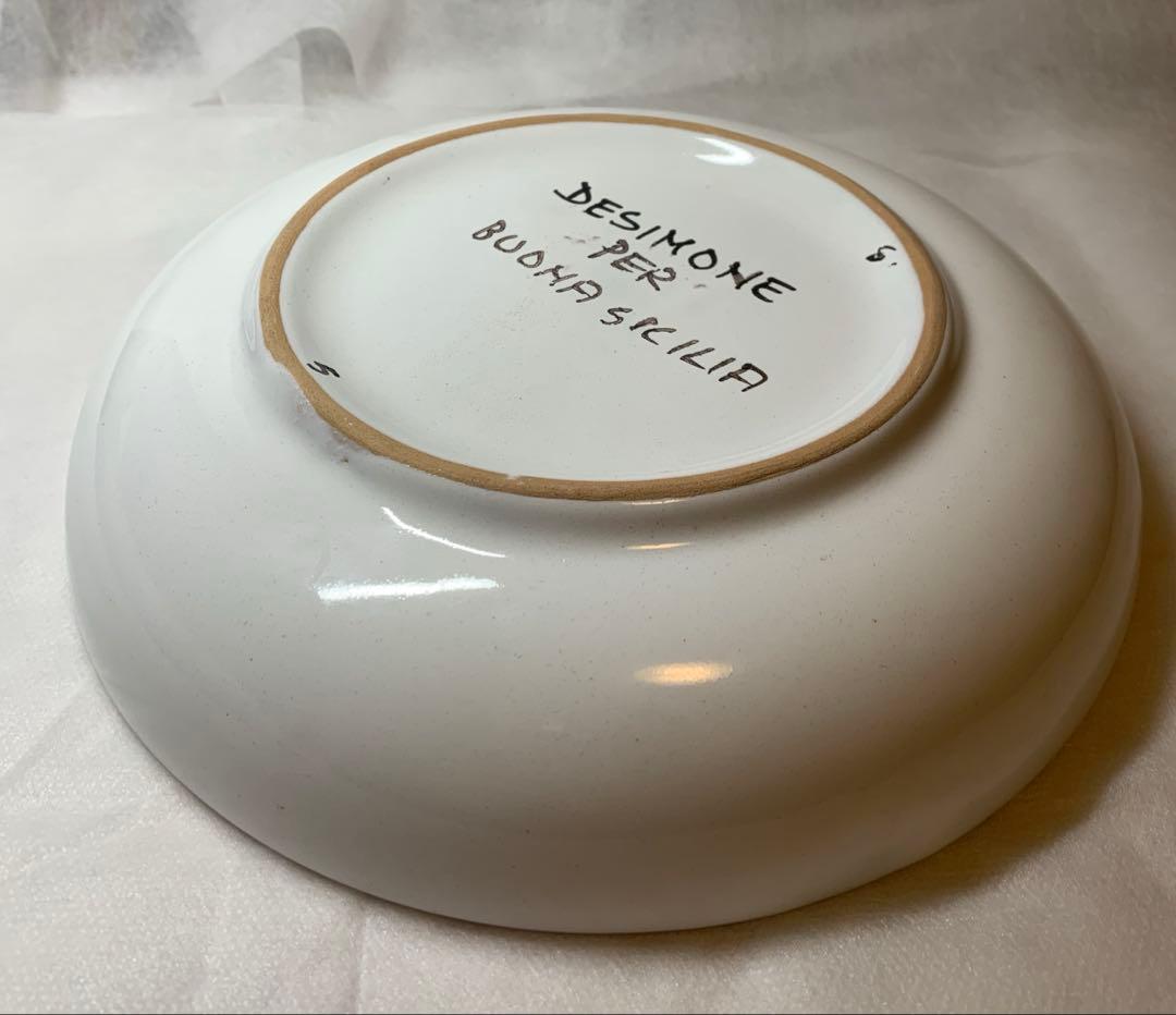 デシモーネ DESIMONE 絵皿 器 ハンドペイント イタリア シチリア