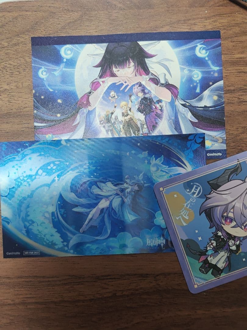 原神 マザー牧場 月の在処へ コード未使用ポストカード コースター