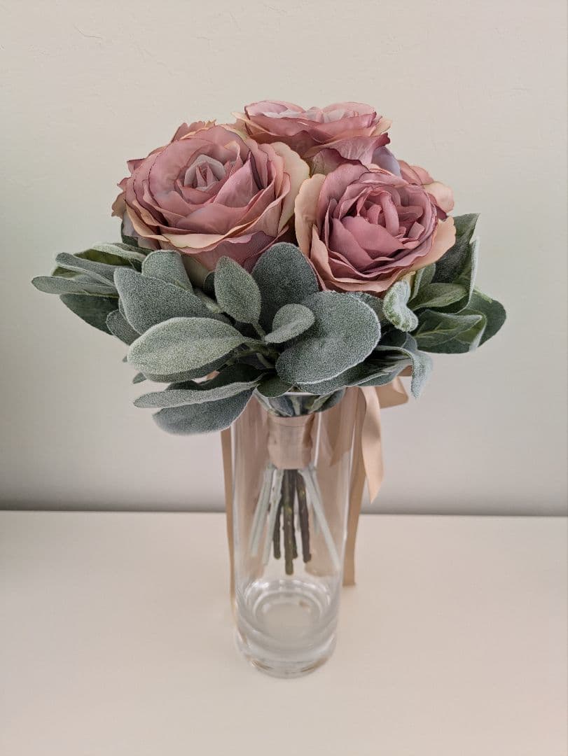 アーティフィシャルフラワーPRIMA プリマ　ブーケ　　《フラワーベース付き》