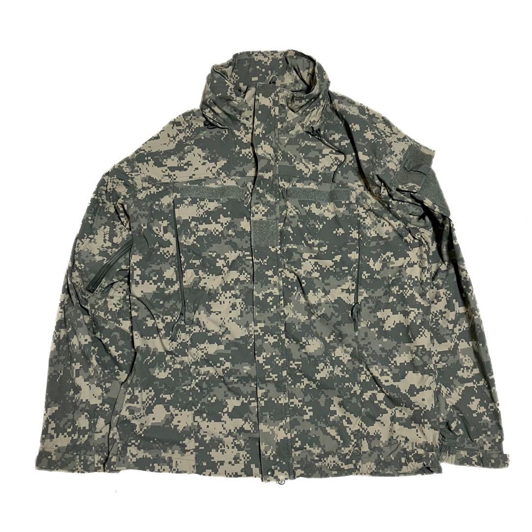 良品 稀少 米軍 実物 ソフトシェル ジャケット ACU/UCP M-L 米軍ECWCS Gen3 LV5ソフトシェルジャケットUCP迷彩(ACU迷彩