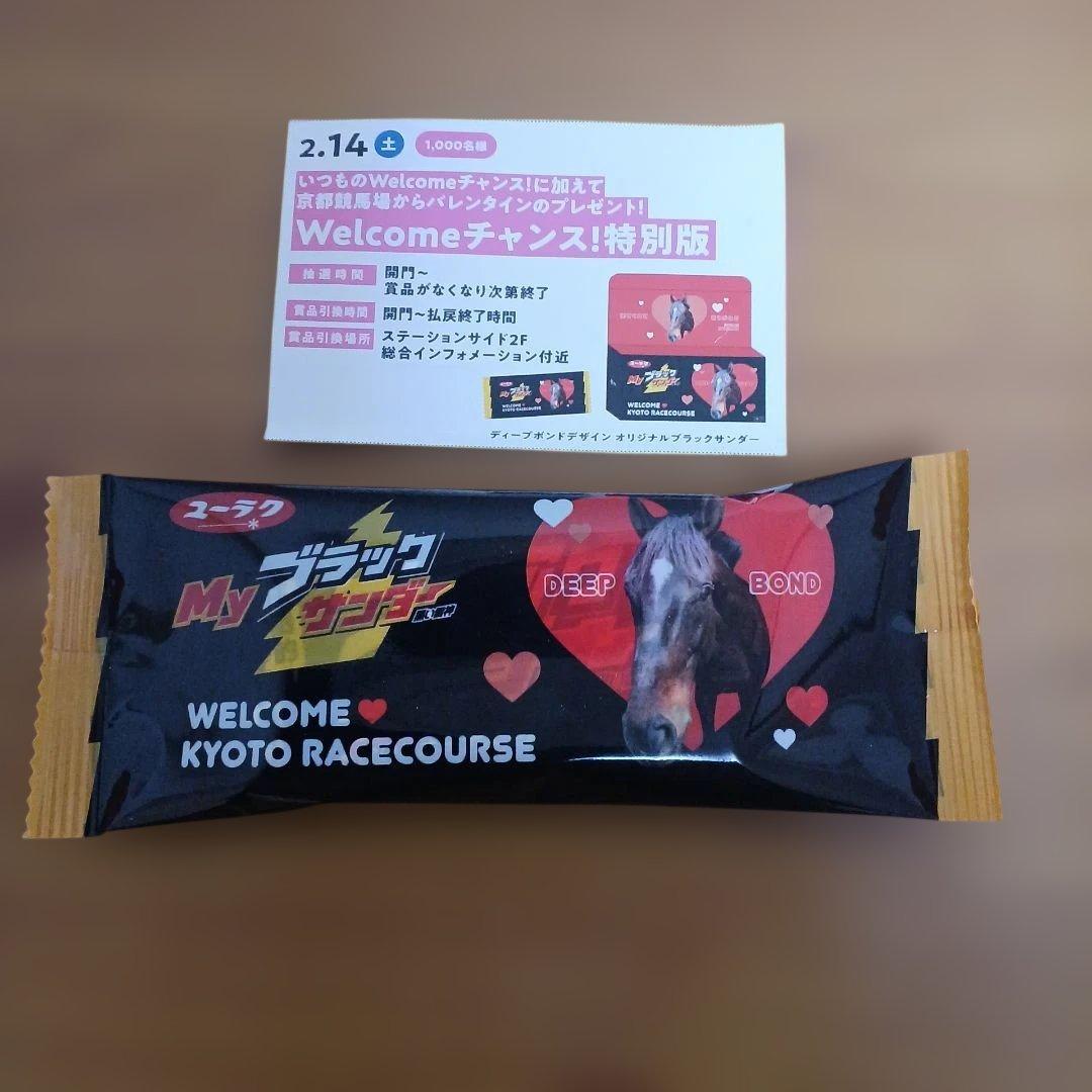 JRA Welcomeチャンス！特別版 ブラックサンダー 1個 京都競馬場限定