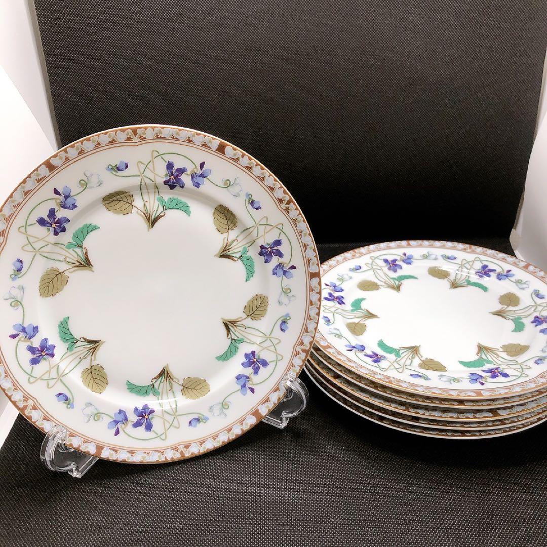 アビランド アンペラトリス ユジェニー リモージュ スミレ プレート ケーキ皿 リモージュ アビランド ナポレオン三世妃 アンペラトリスユジェニー
