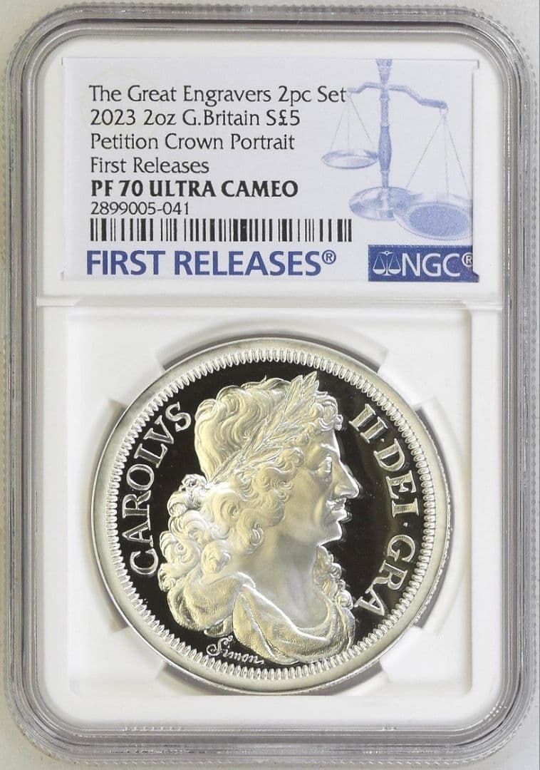 2023イギリス ペティションクラウン チャールズ 2オンス銀貨 NGCPF70 2023イギリス ペティションクラウン チャールズ 2オンス銀貨 NGCPF70