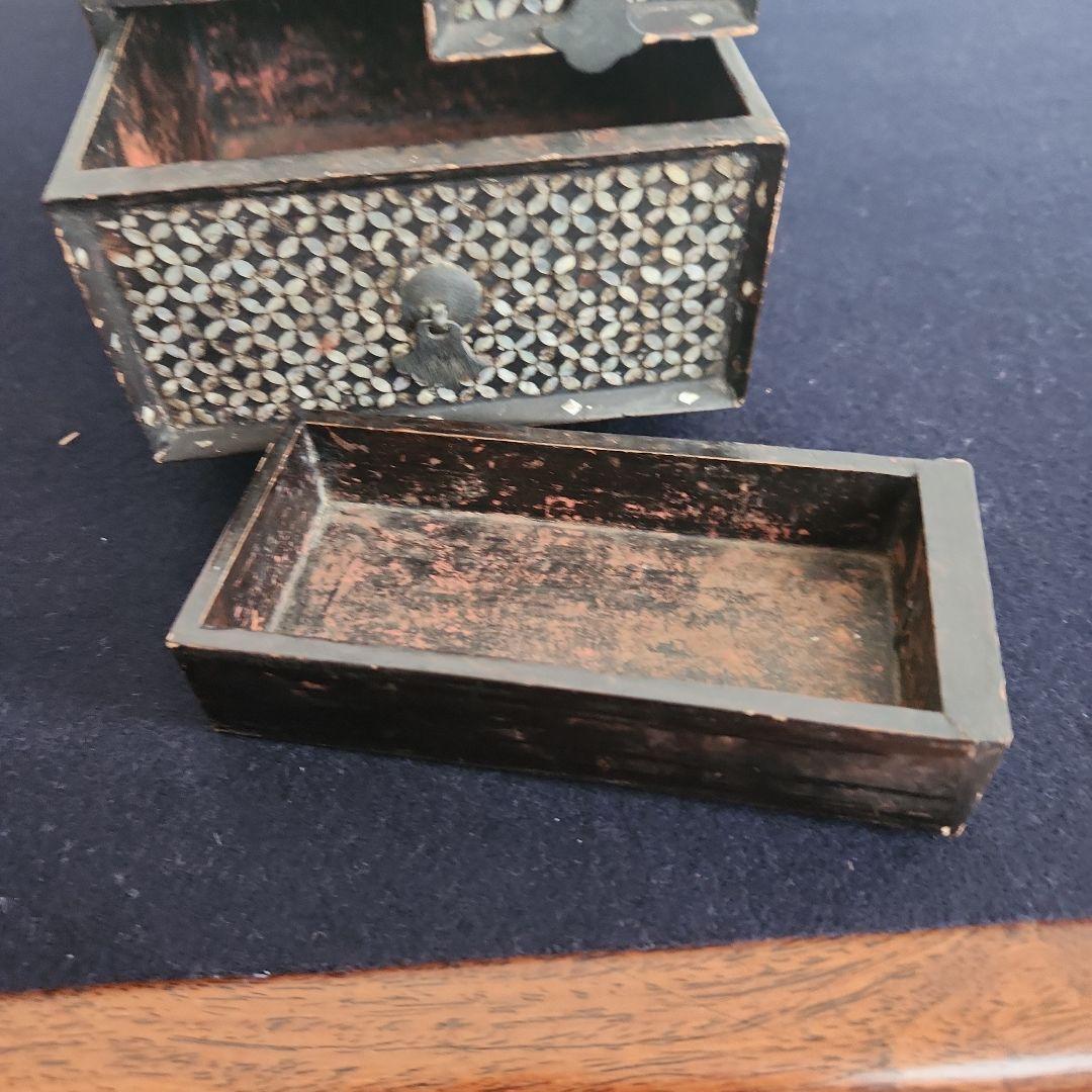 李朝‥螺鈿小引き出し - メルカリ