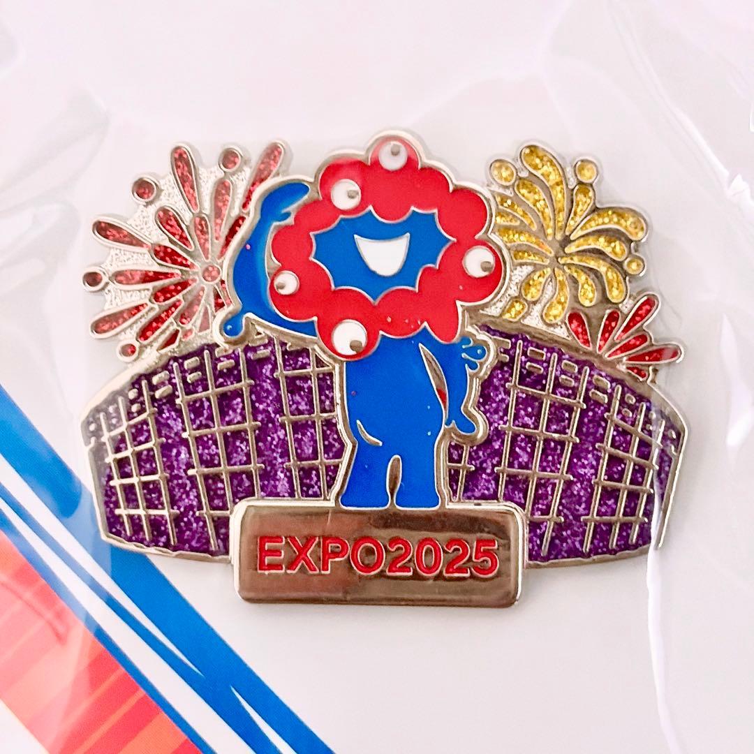 ミャクミャク ピンバッジ 大屋根リング 花火 キラキラ 万博 EXPO2025
