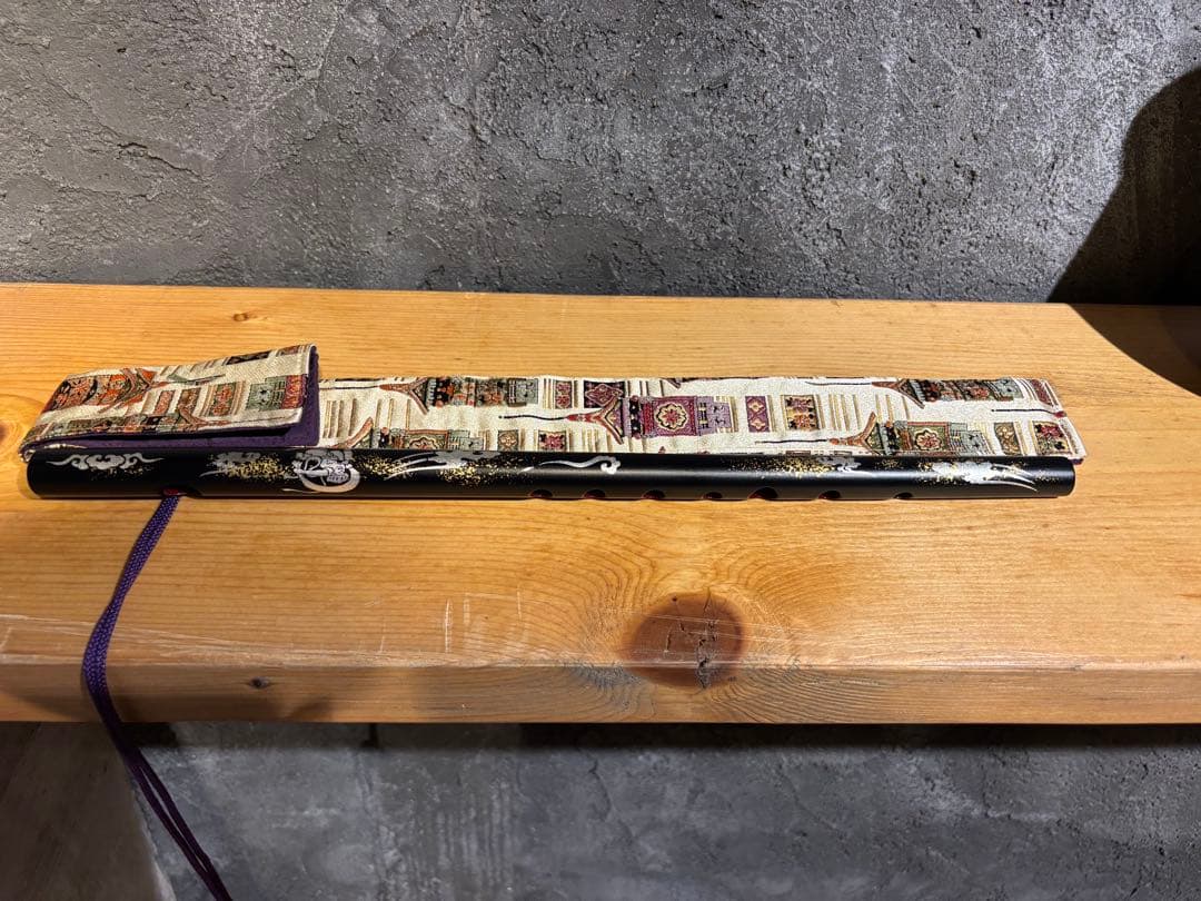 篠笛　立平管　八本調子　琳派四百年記念モデル 篠笛立平 唄物 7穴 8本、9本、10本、11本、12本調子 人工煤竹拭漆 姿管