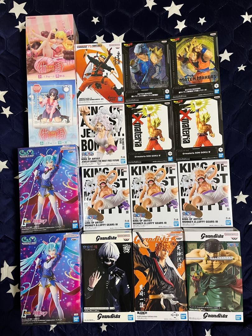 プライズフィギュア　まとめ売り　ワンピース　NARUTO　ドラゴンボール バンダイ 商品・サービスサイト | DRAGONBALL×ONEPIECE×NARUTO無敵の3