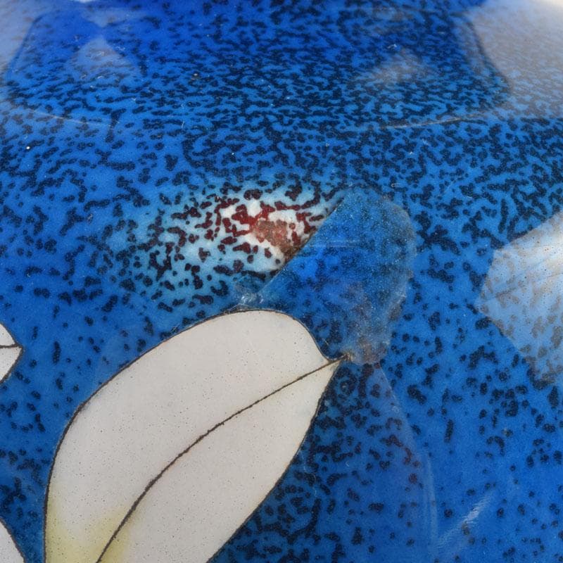 七宝焼 大吉七宝工房 太田博明作 花蝶文 花瓶 V 9147 - メルカリ