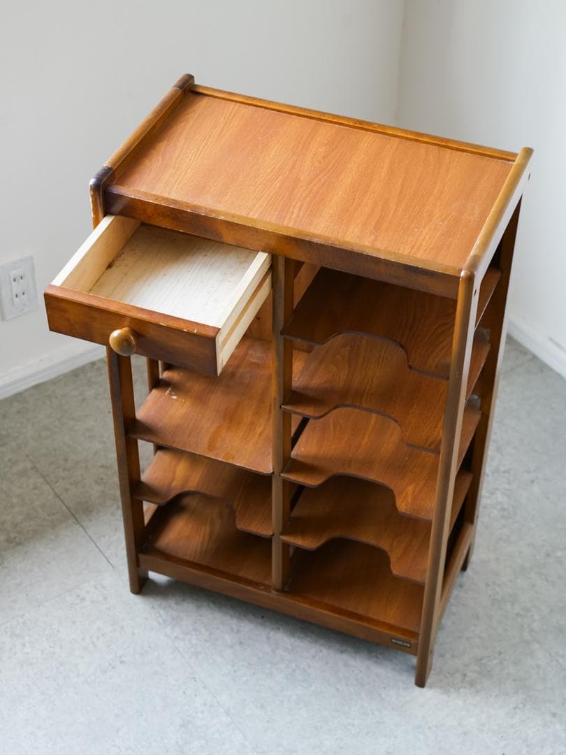 80's \"KOIZUMI\" ヴィンテージ 木製棚/ラック 収納 古道具 モダン