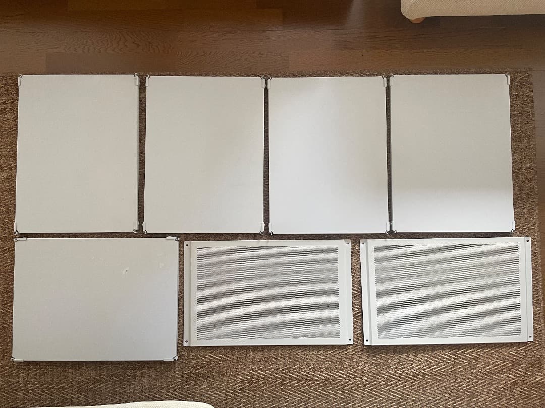 無印 スチールユニットシェルフ用・追加棚幅56cm 5枚+バックパネル2枚セット ステンレスユニットシェルフ用 追加棚 ダークグレー | 無印良品