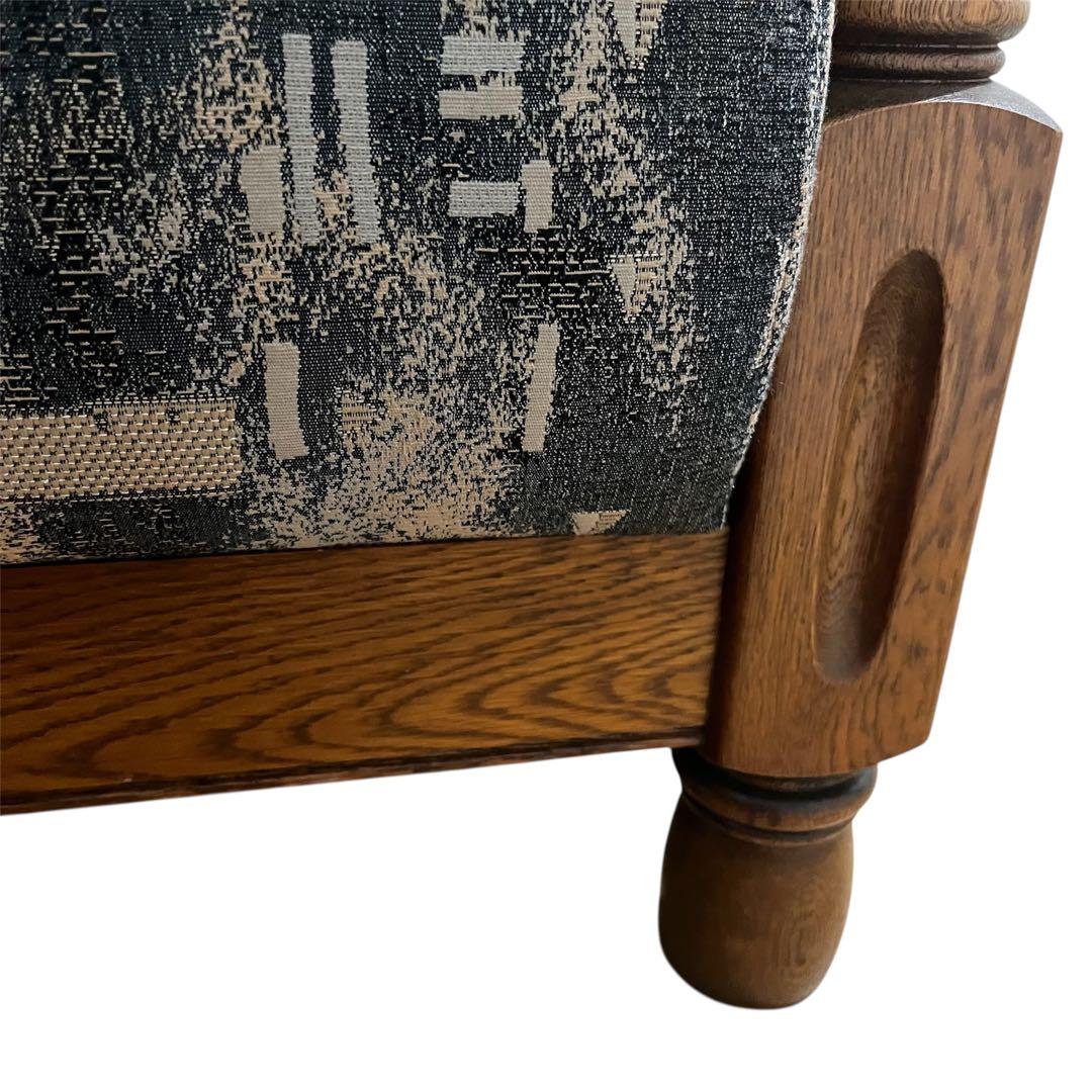 カリモク家具 コロニアル 3人掛け オールドカリモク ソファ ラタン