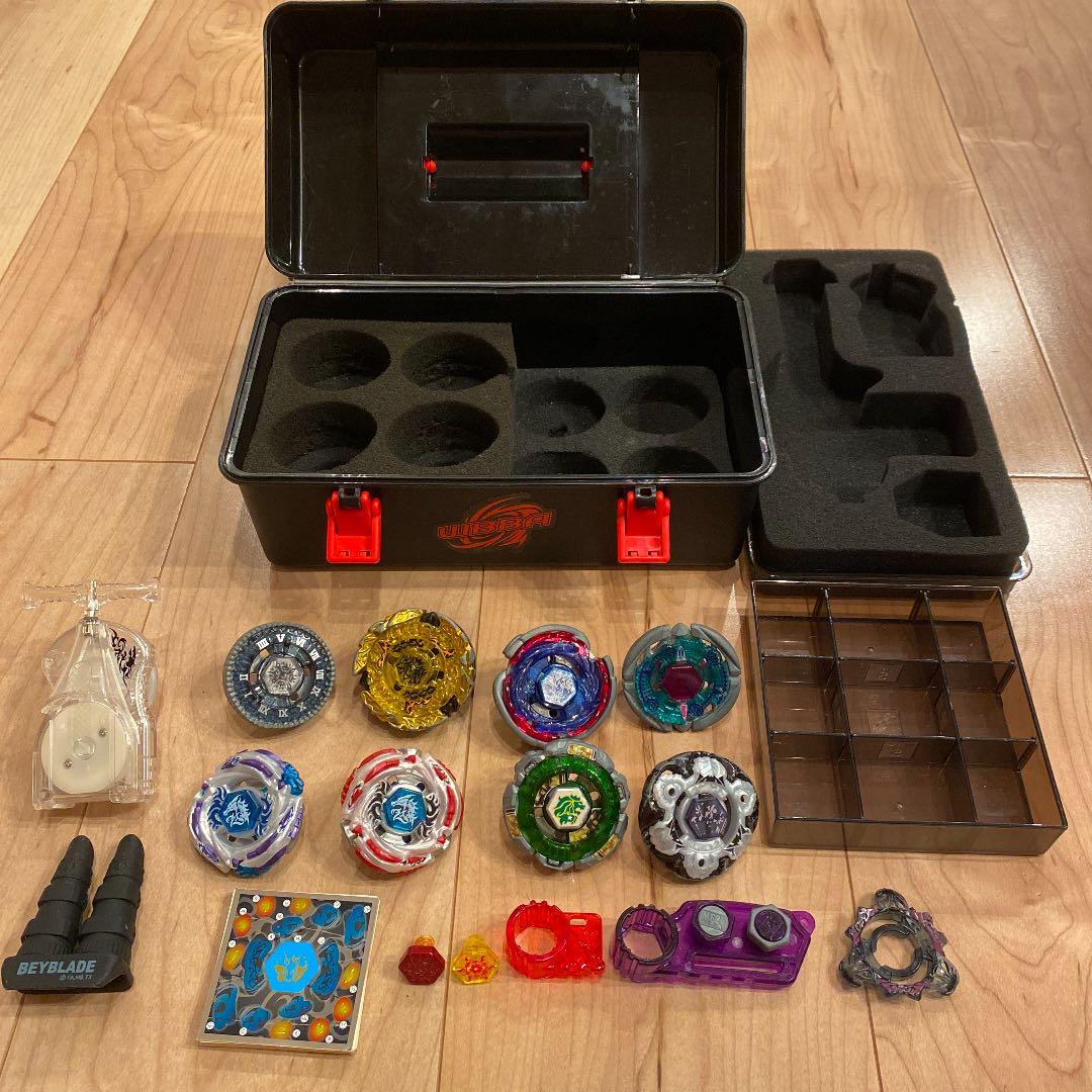 メタルファイトベイブレードBox＆ベイ＆左回転シューター+その他