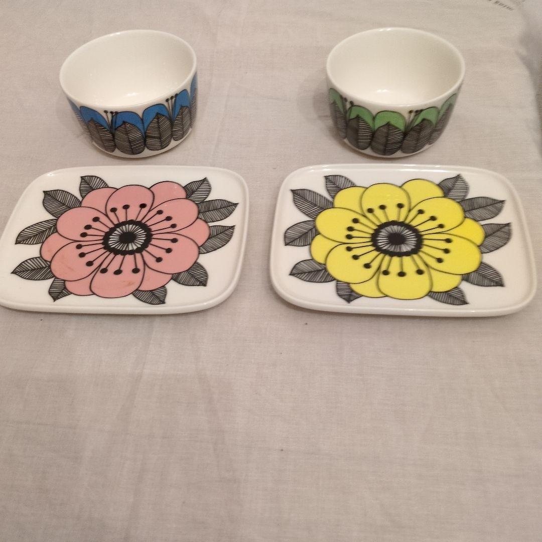 marimekko ケスティト プレート2枚×ボウル2個 4点セット marimekko ケスティト プレート2枚×ボウル2個 4点セット marimekko