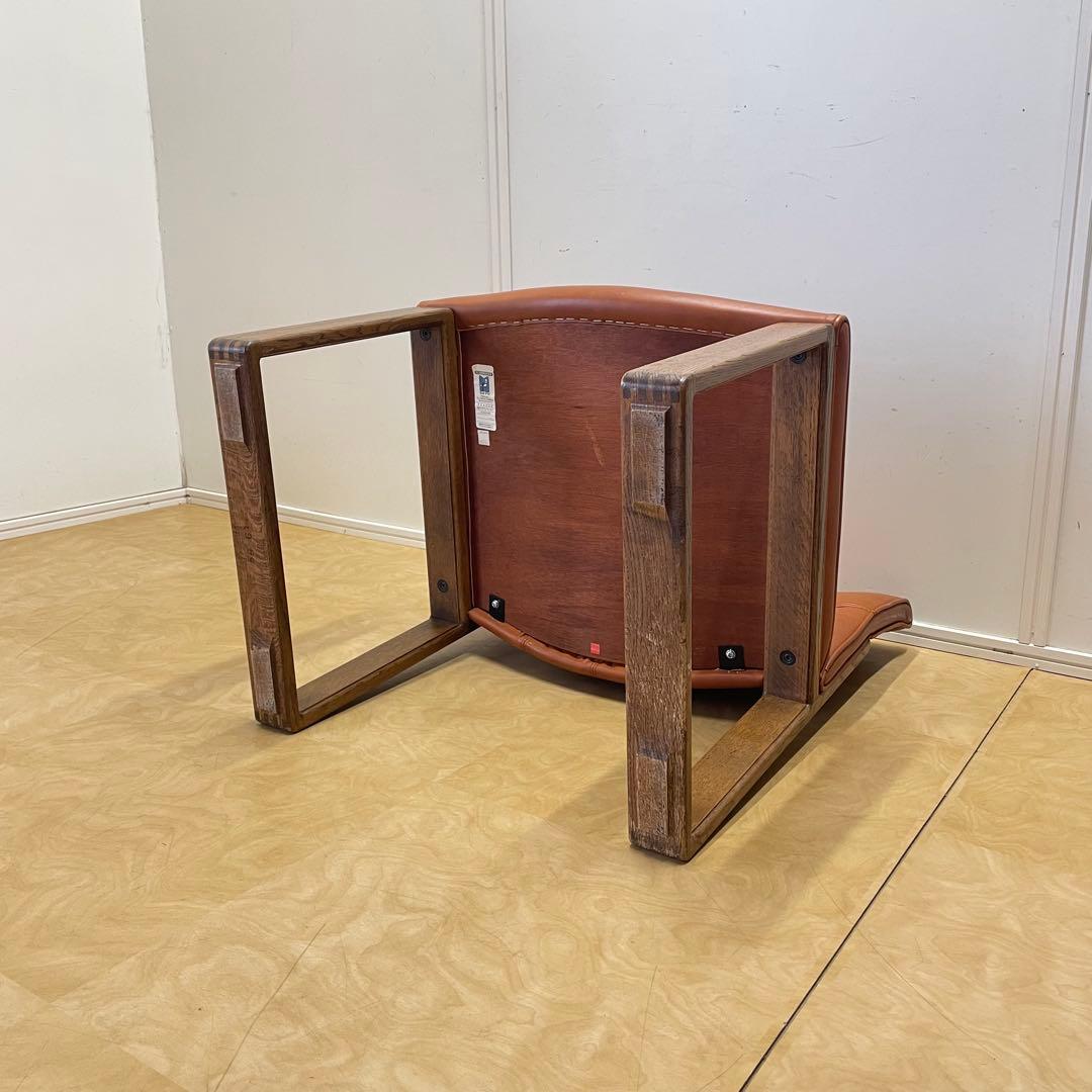 カンディハウス ボルス④ 本革チェア レザー椅子 ソファ 旭川家具 北欧