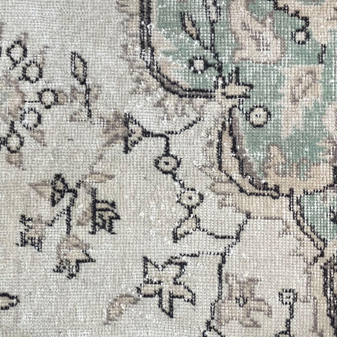 超ロング71×283 ペパーミント ベージュ ランナー トルコヴィンテージ