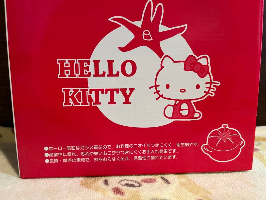 サンリオ ハローキティ キティベジタブルシリーズ ホーロー鍋 赤 2008