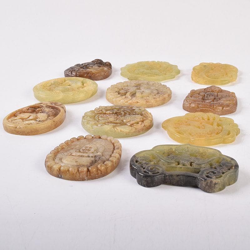 中国 玉石彫刻 玉器 玉珮 根付 11点まとめて V R8957 - メルカリ