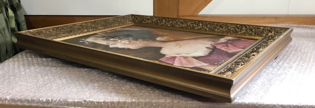 ○【五月みどり】美品 五月みどり 油彩 直筆サイン 歌手 女優 額縦約60cm