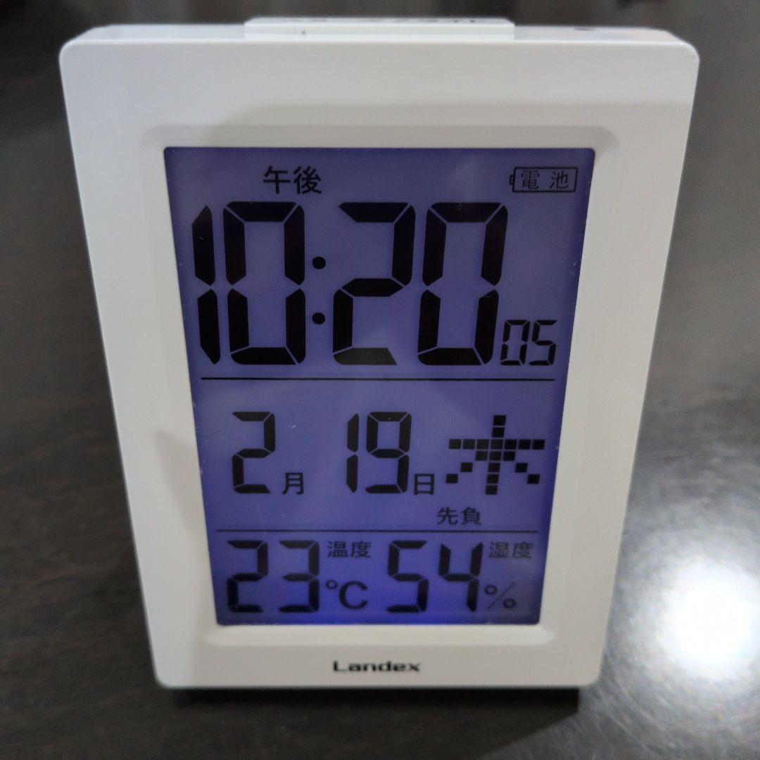 Landex デジタル置時計 温度湿度表示 - メルカリ