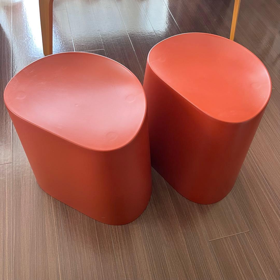 無印良品 ポリプロピレン スタッキング スツール 2個セット 廃盤色