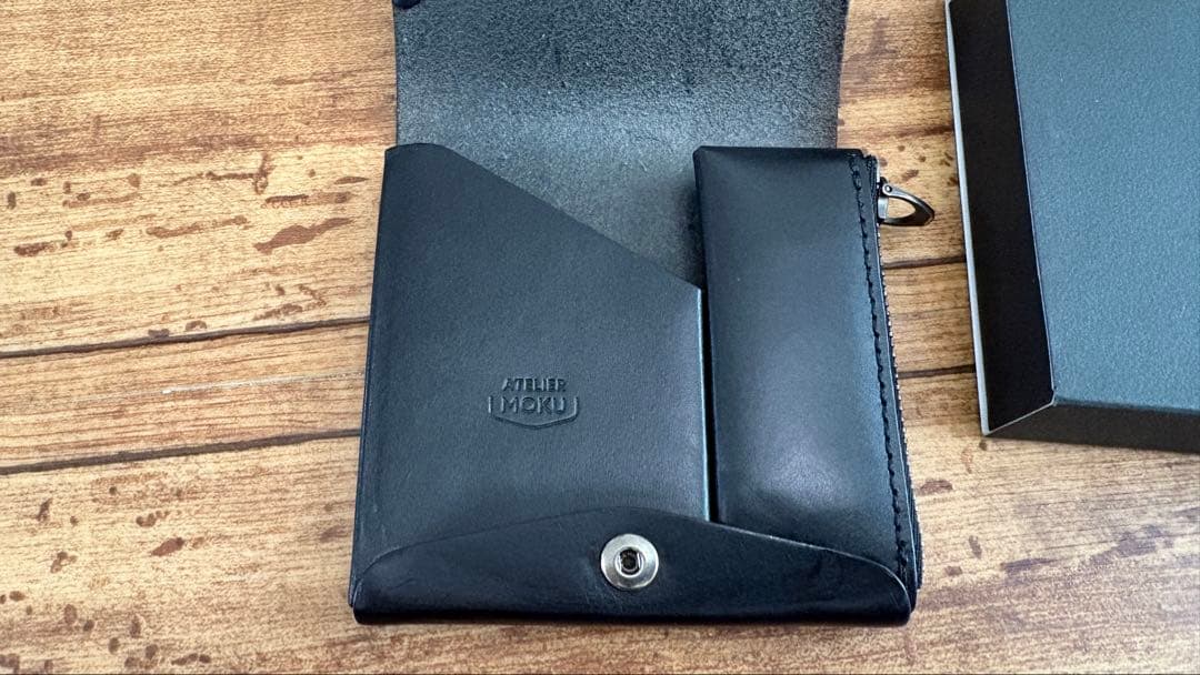 moku 小さな財布 saku ver.3 プエブロレザー ブラック - メルカリ