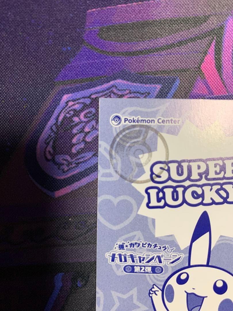 ピカチュウ名刺 ポンチョを着たピカチュウ メガレックウザ カード