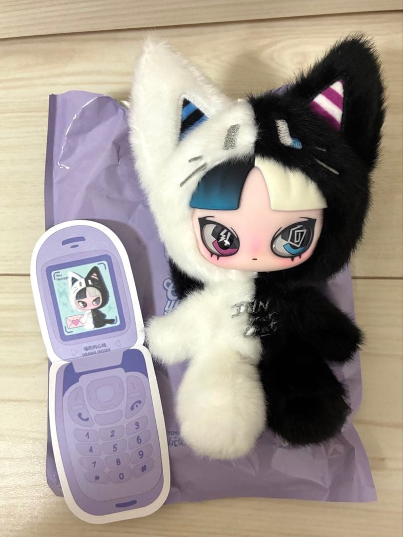 初期不良あり　INNS インス ぬいぐるみ　シークレット　白黒 予約販売：2025年11月頃 お届け予定】玩楽拾刻「INN音：春をお迎え