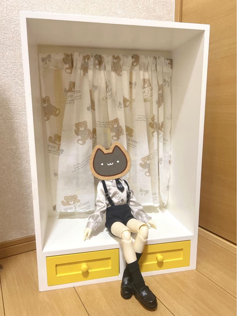 窓付きドールハウス 撮影スペース 背景ボード 1/4 MSD MDD SDMなど