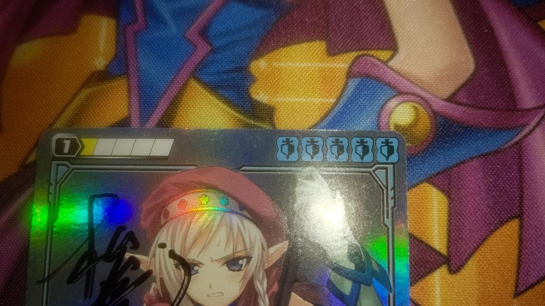 匿名】クイーンズブレイド・ザ・デュエル 松竜先生直筆サイン入り