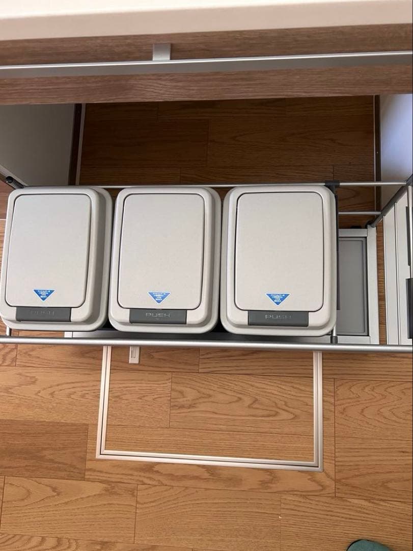 新品 クリナップ ダストワゴン リサイクルゴミワゴン スライド ゴミ箱3