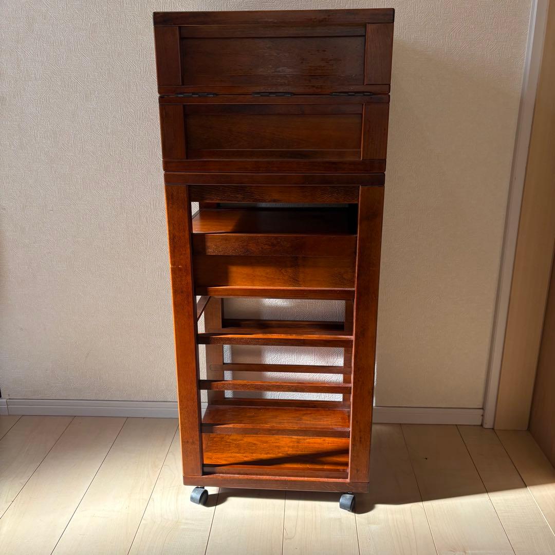 豊岡クラフト Toyooka Craft 双様机 デスク ワゴン 木製 希少 - メルカリ